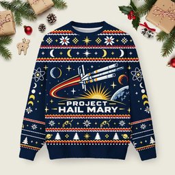 Space Rescue Mission Ugly Christmas Sweater Family Christmas Clothes Xmas Apparel Gifts