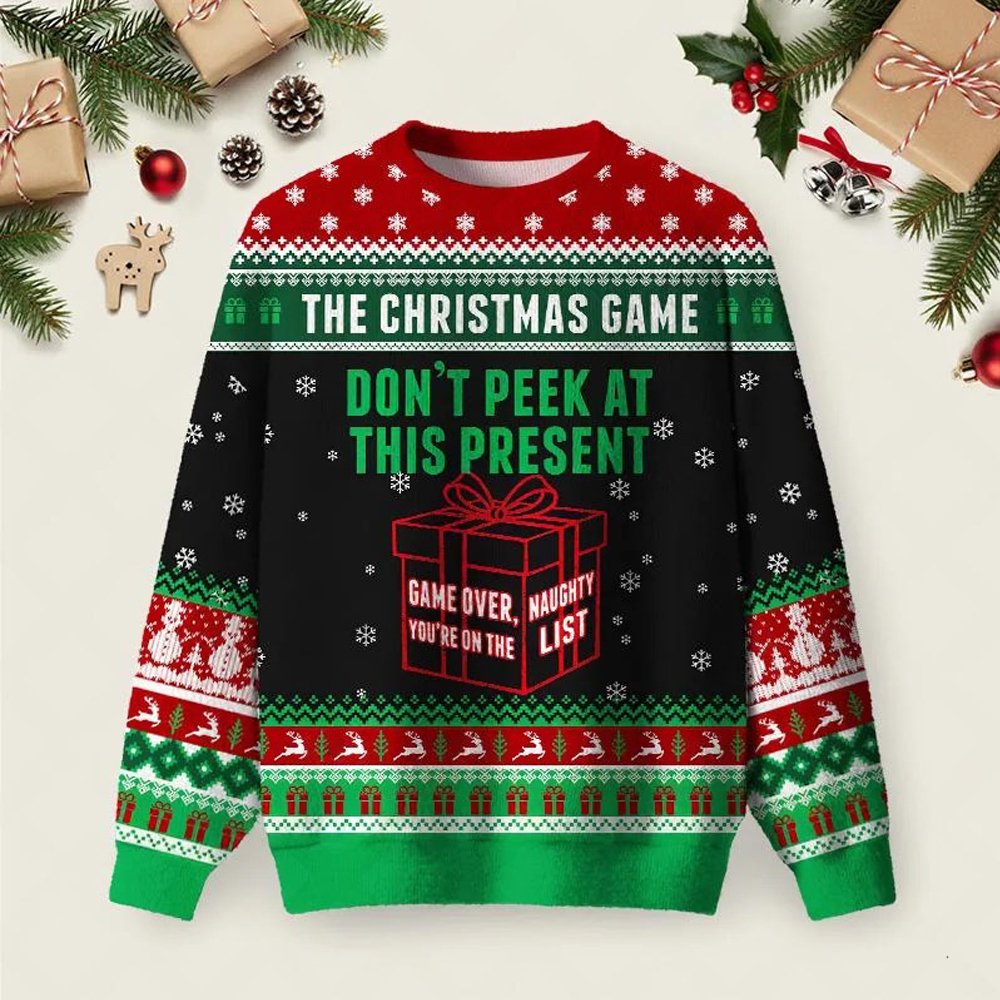 The Christmas Game Ugly Christmas Sweater Holiday Clothing Ideas Christmas Apparel Gifts.jpeg