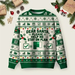 Santa�s Project Plan Ugly Christmas Sweater Clothes For Christmas Xmas Outfits Ideas.png