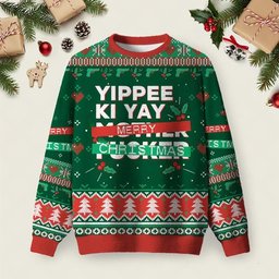 Yippee Ki Yay Ugly Christmas Sweater Christmas Vacation Apparel Xmas Gears Gifts.jpeg