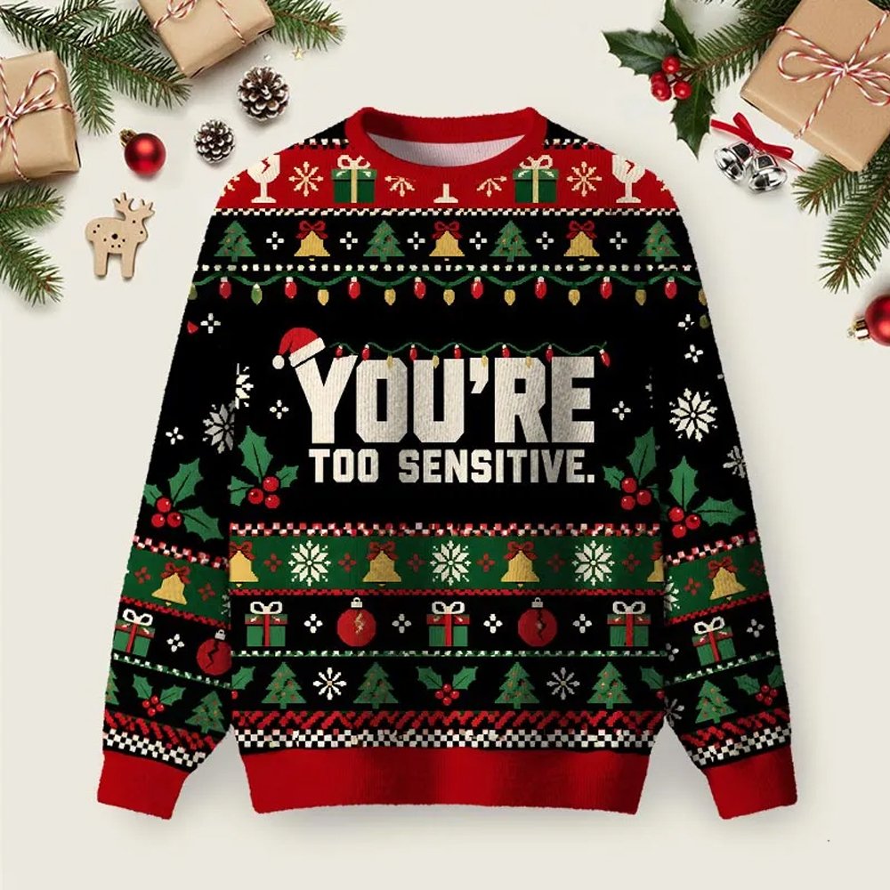 Seasonally Sensitive Ugly Christmas Sweater Christmas Day Clothes Xmas Apparel Gifts.png