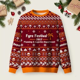Tropical Event Planning Fail Ugly Christmas Sweater Christmas Day Outfit Xmas Apparel Gifts.png
