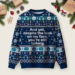 You_re Still Talking Ugly Christmas Sweater Meme Xmas Pullover Christmas Clothes Gifts.png
