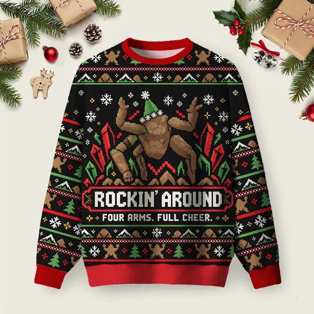 Rockin_ Around Bigfoot Ugly Christmas Sweater Casual Christmas Party Outfits Xmas Gifts.png