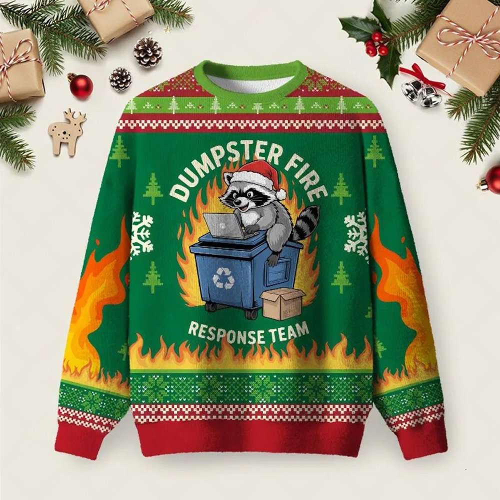 Raccoon Trash Panda Ugly Christmas Sweater Winter Apparel Xmas Sweater Christmas Gifts.jpeg