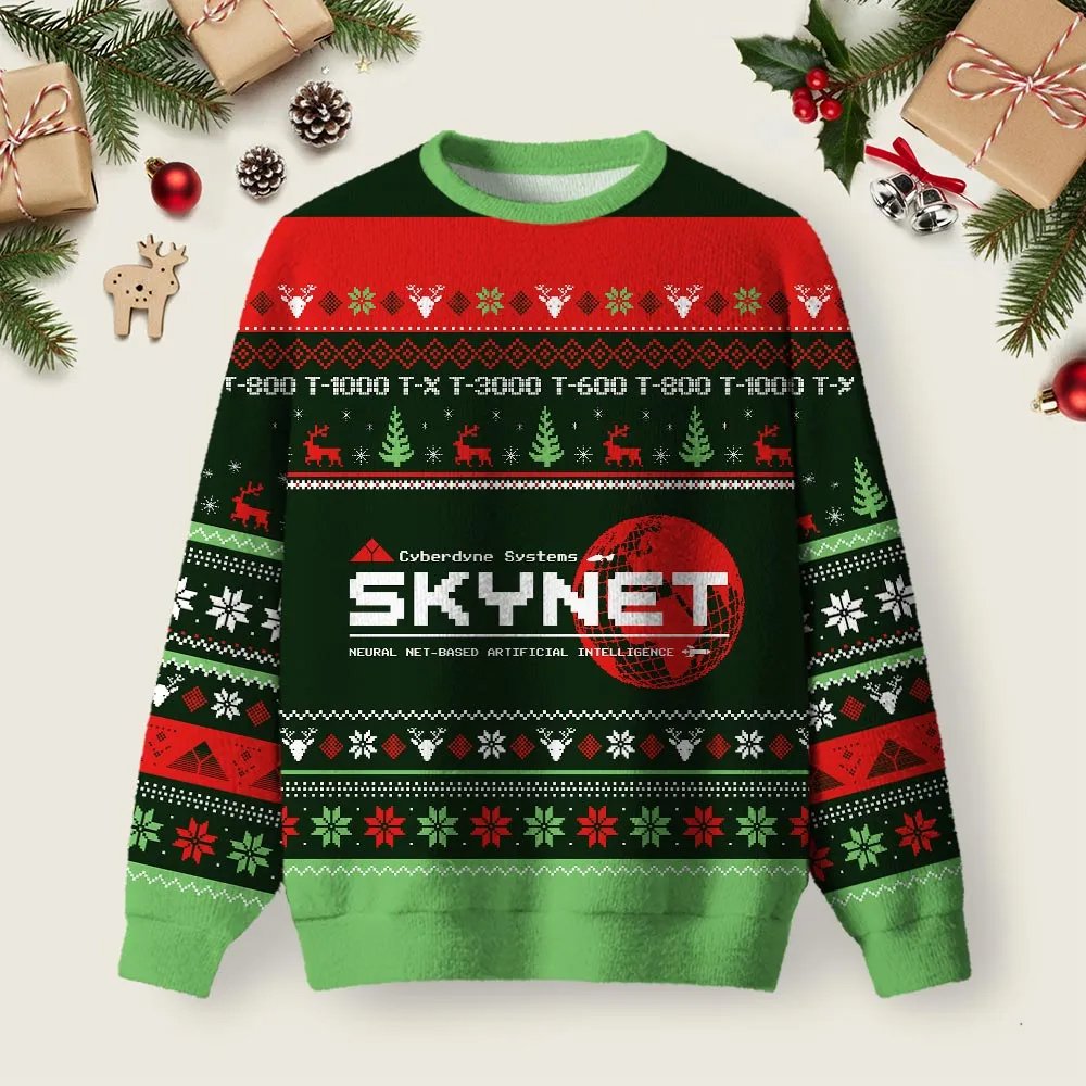 Skynet Ugly Christmas Sweater Winter Clothes Christmas Apparel Xmas Gifts Ideas.png