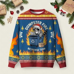 Trash Panda Blue Ugly Christmas Sweater Christmas Vacation Clothes Xmas Attire Gifts.jpeg