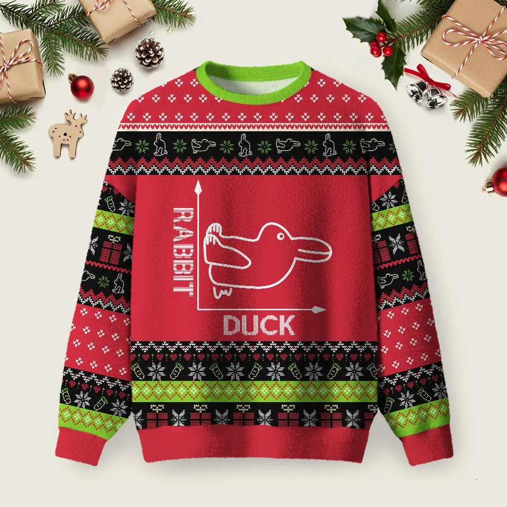 Rabbit Or Duck Funny Red Ugly Christmas Sweater Xmas Party Outfits Winter Clothes Gifts.png