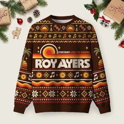 Roy Ayers Everybody Loves The Sunshine Ugly Christmas Sweater Christmas Party Clothing Gifts.png