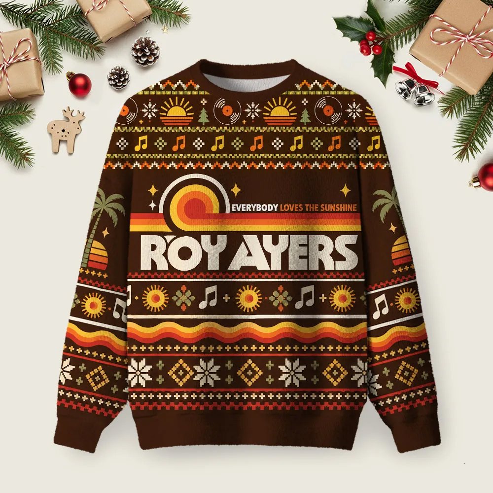 Roy Ayers Everybody Loves The Sunshine Ugly Christmas Sweater Christmas Party Clothing Gifts.png