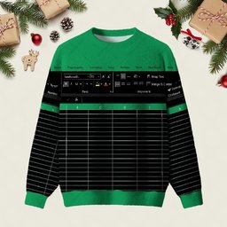 Excel Funny Night Mode Ugly Christmas Sweater Funny Xmas Sweater Gifts For Coworkers