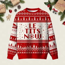 Le Tits Now Ugly Christmas Sweater Christmas Ugly Sweater Party Xmas Apparel Gifts Ideas