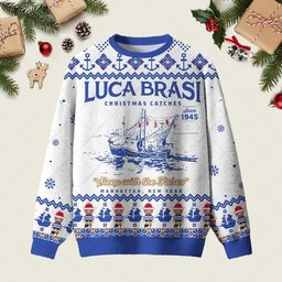 LUCA BRASI Ugly Christmas Sweater Xmas Clothing Winter Apparel Christmas Gifts