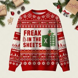 Freak In The Sheets Ugly Christmas Sweater Christmas Vacation Clothing Gifts For Xmas
