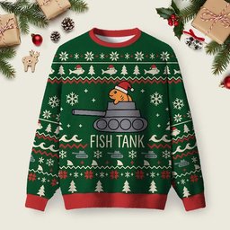 Fish Tank Ugly Christmas Sweater Funny Ugly Xmas Sweaters Christmas Gifts For Husband