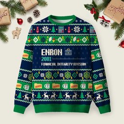 Financial Integrity Division Ugly Christmas Sweater Festive Clothing Xmas Gifts For Dad