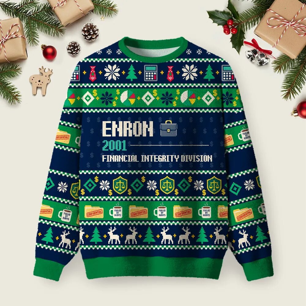Financial Integrity Division Ugly Christmas Sweater Festive Clothing Xmas Gifts For Dad