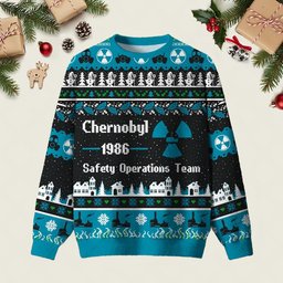 Chernobyl 1986 Ugly Christmas Sweater Dark Humor Christmas Sweaters Xmas Gifts For Dad_