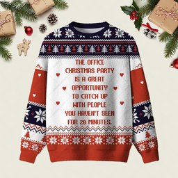 The Office Christmas Party Ugly Christmas Sweater Xmas Apparel Holiday Clothing Gifts