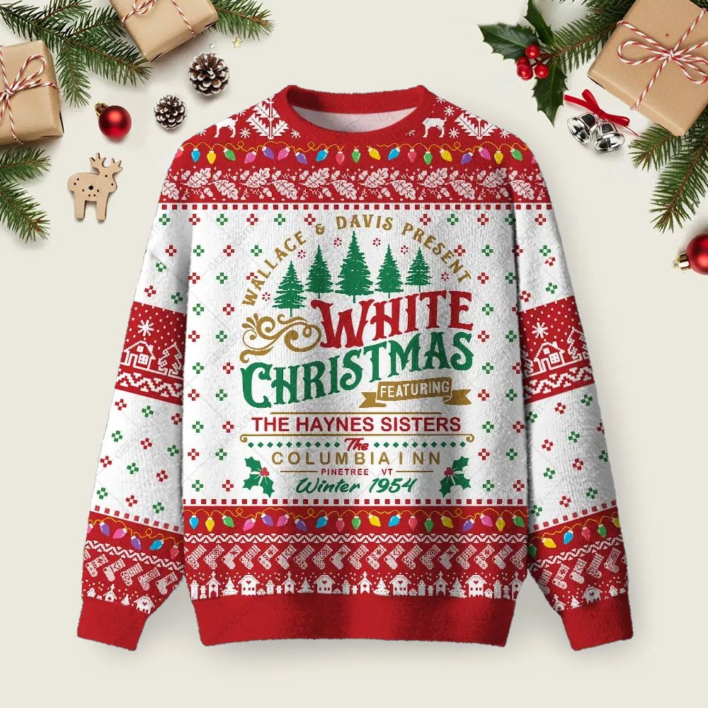 White Christmas Ugly Christmas Sweater Christmas Vacation Apparel Winter Clothes Gifts
