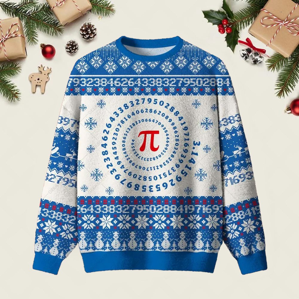 PI Math Ugly Christmas Sweater Winter Clothes Christmas Apparel Xmas Attire Gifts