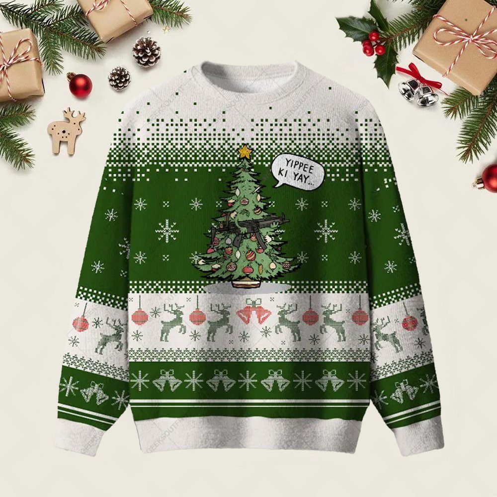 Spruce Willis Ugly Christmas Sweater Clothes For Christmas Winter Attire Xmas Apparel Gifts