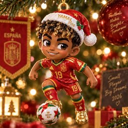 Lamine Yamal Christmas 2026 Ornament Christmas Home Decor Xmas Keepsake Gifts