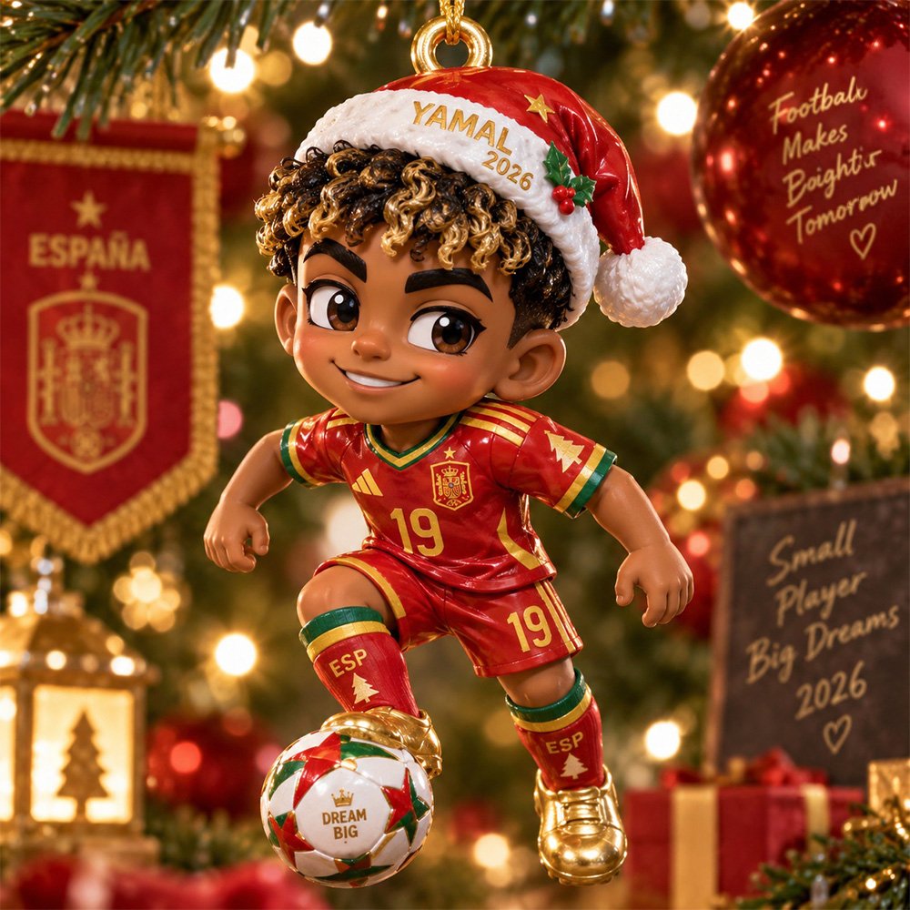Lamine Yamal Christmas 2026 Ornament Christmas Home Decor Xmas Keepsake Gifts