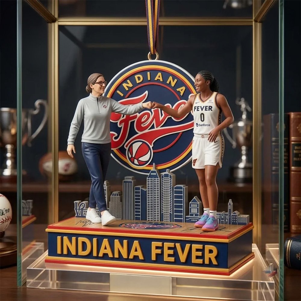 Indiana Fever Coach and Player Christmas Ornament Christmas Decoration Keepsake Xmas Gifts