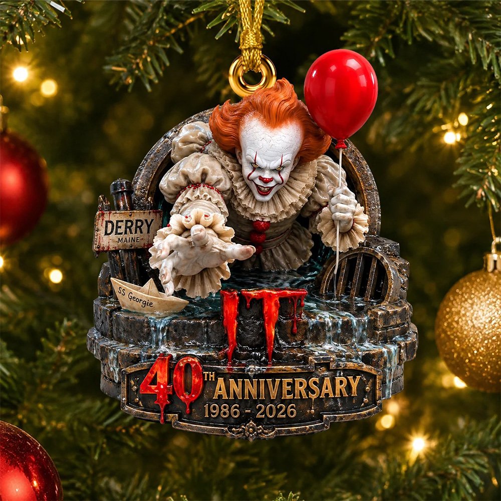 Pennywise 40th Anniversary 1986-2026 Ornament Vintage Christmas Ornaments Holiday Keepsake