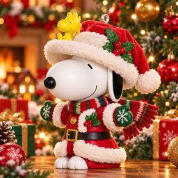 Snoopy Christmas Santa Outfit Ornament Xmas Tree Decorations Unique Christmas Ornaments