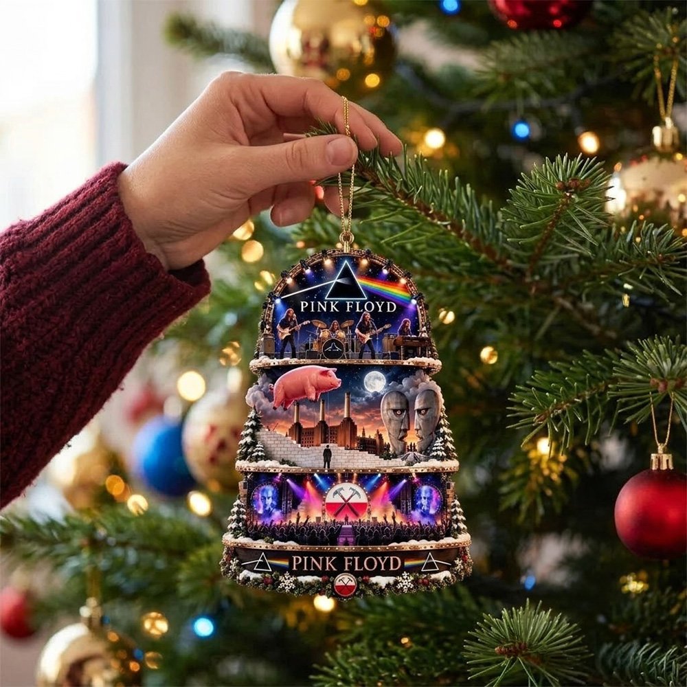 Pink Floyd 60th Anniversary Christmas Ornament Holiday Tree Ornaments Xmas Tree Decor
