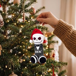 Jack Skellington Santa Hat 2026 Christmas Ornament Xmas Tree Decorations Xmas Gifts For Her