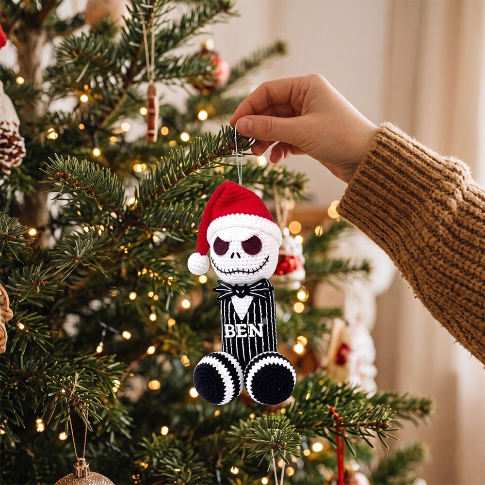 Jack Skellington Santa Hat 2026 Christmas Ornament Xmas Tree Decorations Xmas Gifts For Her