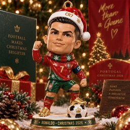 Cristiano Ronaldo Christmas Ornament Christmas Display Decor Christmas Keepsake Gifts