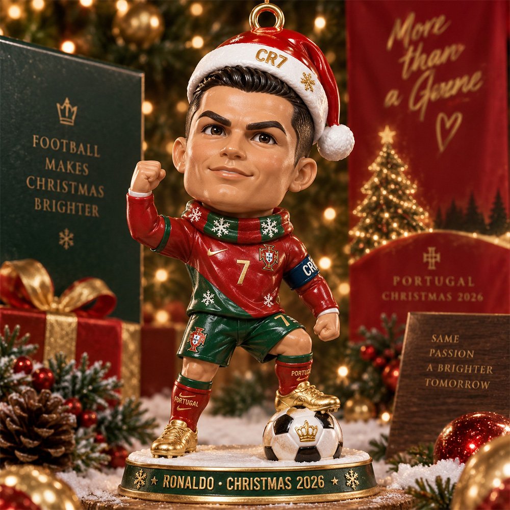 Cristiano Ronaldo Christmas Ornament Christmas Display Decor Christmas Keepsake Gifts