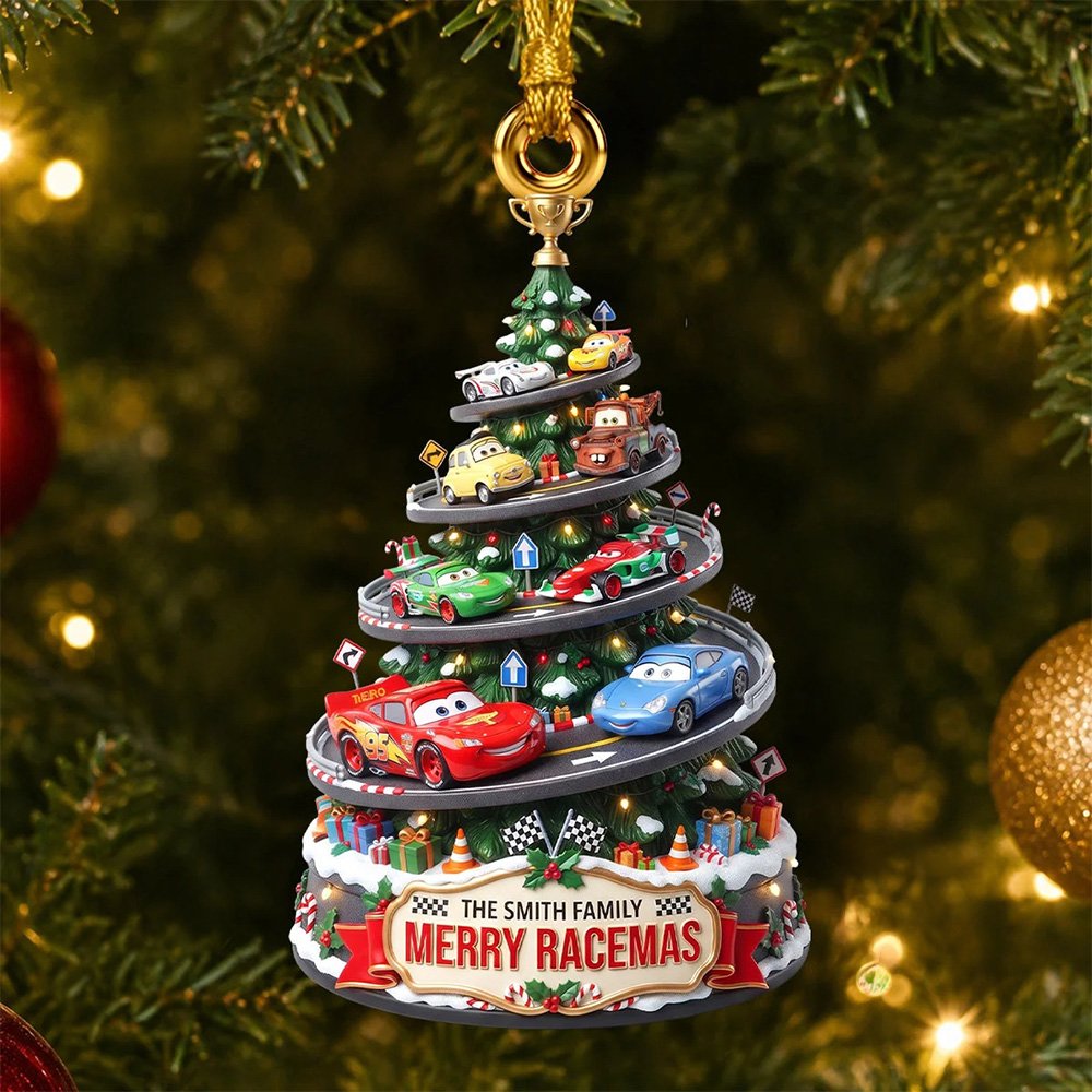 Disney Pixar Cars Merry Racemas Ornament Christmas Display Decor Christmas Gift Ideas For Son