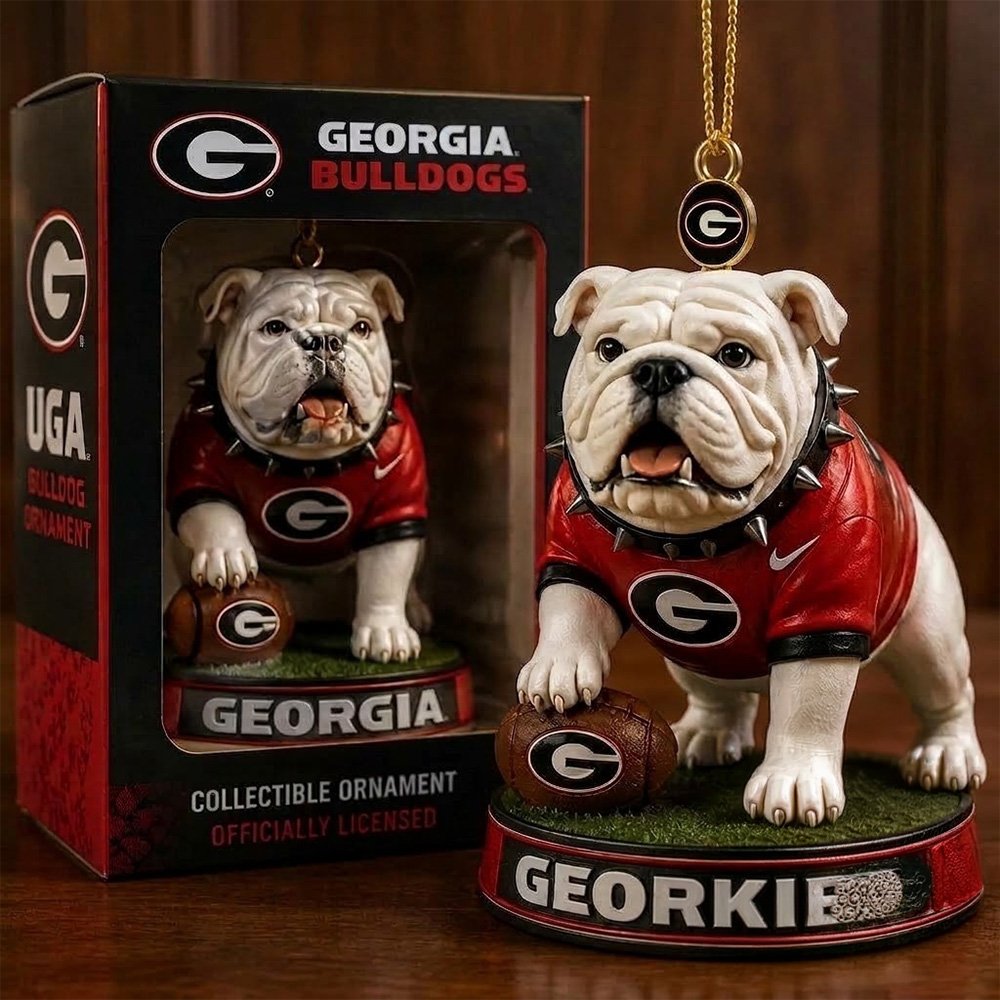Georgia Bulldogs NCAA Mascot Ornament Xmas Tree Decor Best Christmas Gifts For Her