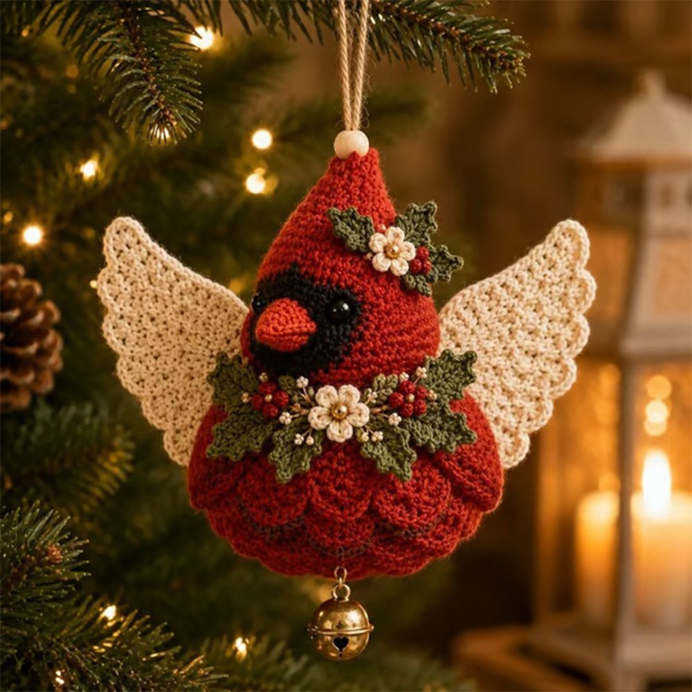Cardinal Angel Christmas Ornament Festive Home Decorations Cool Christmas Gifts