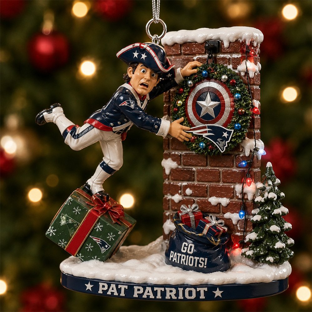 New England Patriots Pat Patriot Ornament Best Christmas Ornaments Holiday Tree Decor