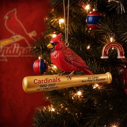 St. Louis Cardinals 145th Anniversary 1882-2027 Xmas Ornament Xmas Tree Decor Christmas Ornaments
