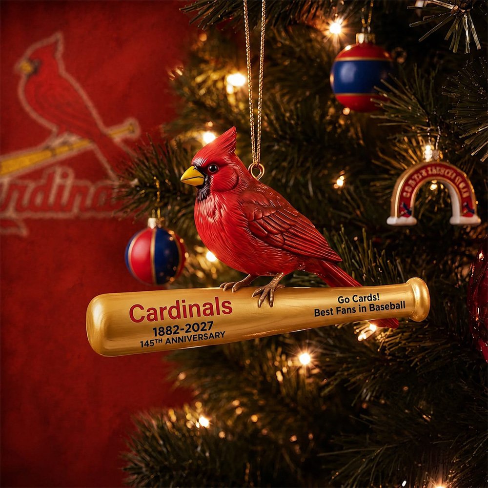 St. Louis Cardinals 145th Anniversary 1882-2027 Xmas Ornament Xmas Tree Decor Christmas Ornaments