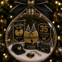 Wu Tang Clan 35Th Anniversary Ornament Hanging On A Christmas Tree Decor Christmas Ornaments