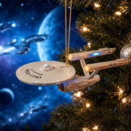 Star Trek 60th Anniversary USS Enterprise NCC-1701 Ornament Xmas Tree Decor Christmas Ornaments