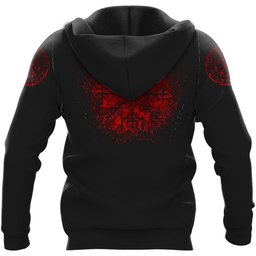 Viking RAVEN VEGVISIR #6 Viking Hoodie Viking Style - Vikingstyle.co