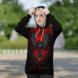 Viking RAVEN VEGVISIR #6 Viking Hoodie Viking Style - Vikingstyle.co