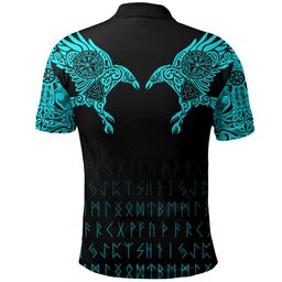 Viking Style - Vikingstyle.co Viking Style Polo Shirt - The Raven of Odin Tattoo A7 VKNGB
