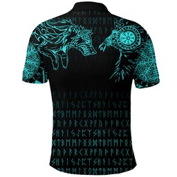 Viking Style - Vikingstyle.co Viking Polo Shirt - Raven and Wolf Special Tattoo A7 VKNGB