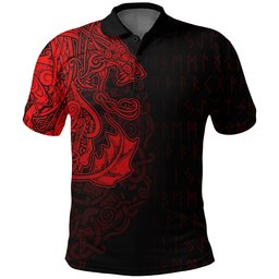 Viking Style - Vikingstyle.co Viking Style Polo Shirt - Raven Of Odin - Special Version A7 VKNGB