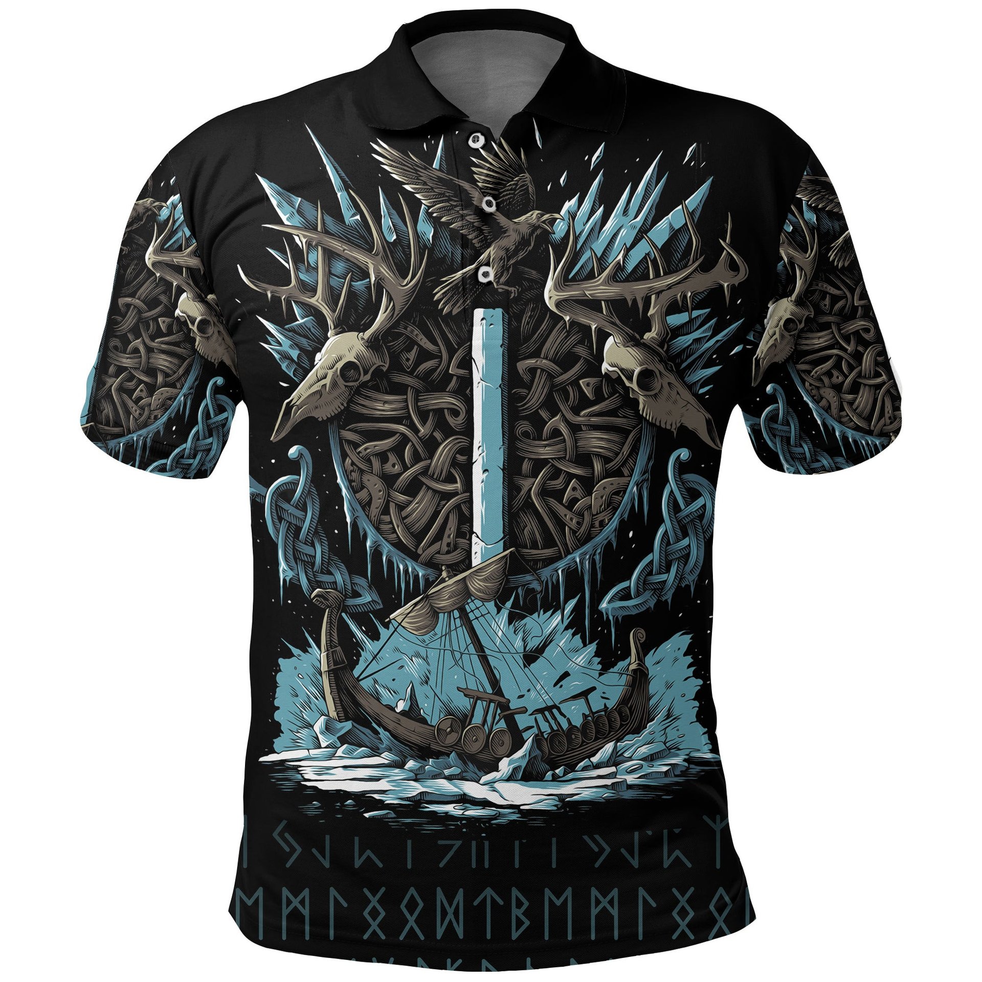 Viking Style - Vikingstyle.co Viking Style Polo Shirt - Isaz Rune A31 VKNGB